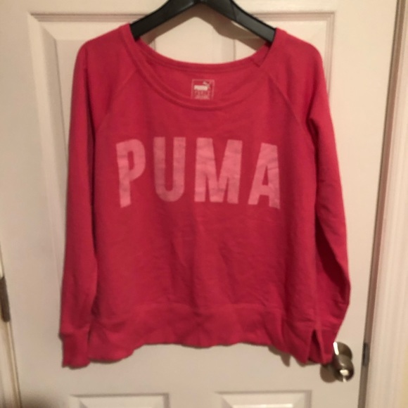 Pink Puma Sweatshirt Size L - Picture 1 of 3